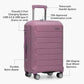 Traveler's Choice Pagosa Hardshell Expandable Luggage with Spinner Wheels, Mauve, 26-Inch Medium