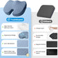 TushGuard Office/Car Seat Cushion, Non-Slip Sciatica & Back Coccyx Tailbone Pain Relief Chair Pad, Memory Foam Butt Pillow for Computer Desk, Wheelchair, Driving (Light Blue)