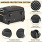 Small Rolling Backpack for Women, Lightweight Travel Backpack with Wheels, Roller Backpack for Adults, Water Resistant Rolling Laptop Bag, Wheeled Underseat Carry On Luggage, Black Gold