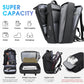 Vacuum Backpack Travel with Pump, 40L Expandable Carry on Compression Backpack Flight Approved for Women Men Fit 17 Inch Laptop with USB Charging Port Business Weekender