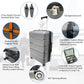 Premium Wine Travel Luggage | Holds 10 Bottles of 750 ML | TSA Lock | Expandable Packing Space | 360° Spinner | Double Straps |4 Insulated Unbreakable Carry Bag | 2 Insulated Totes| Grey