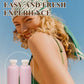ASEVAT 6.7oz 4Pcs Plastic Refillable Travel Shampoo & Conditioner Bottles With Flip Cap