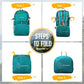 ZOMAKE Lightweight Packable Backpack 35L, Light Foldable Backpacks Water Resistant Collapsible Hiking Bag, Compact Folding Day Pack for Travel Camping(Lake Green)