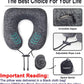 napfun Travel Pillow for Airplane, Premium Memory Foam Neck Pillow for Flight Headrest Sleep, Portable Plane Accessories, Deep Gray