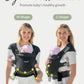 GROWNSY Baby Carrier Newborn to Toddler, Cozy Baby Wraps Carrier, Ergonomic Baby Carrier with Head Support, Deep Gray