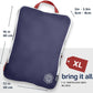 Large Compression Packing Cubes 6 Piece Set for Travel with Lightweight Laundry Bag for Carry-On Suitcase by TRIPPED Travel Gear (Navy) - Roamly