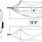 Grand Trunk Skeeter Beeter Pro Mosquito Hammock: Portable Bug Prevention Hammock with Carabiners and Hanging Kit - Perfect for Outdoor Adventures, Backpacking, and Camping Trips, Navy/Forest