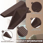 Frienda 8 Pcs Jumbo Door Stoppers Heavy Duty Door Stopper Tall up to 2inch Tall Wedge TPR Large Wedge Stackable Big Rubber Doorstop for Hotel Carpet Hardwood Concrete and Tile (Coffee)