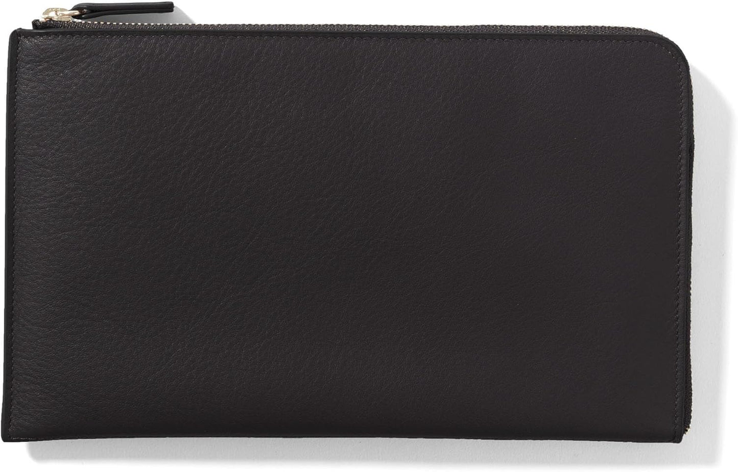Leatherology RFID Black Onyx Slim Zip Travel Wallet - Compact and lightweight, Versatile storage, Zip closure - Roamly