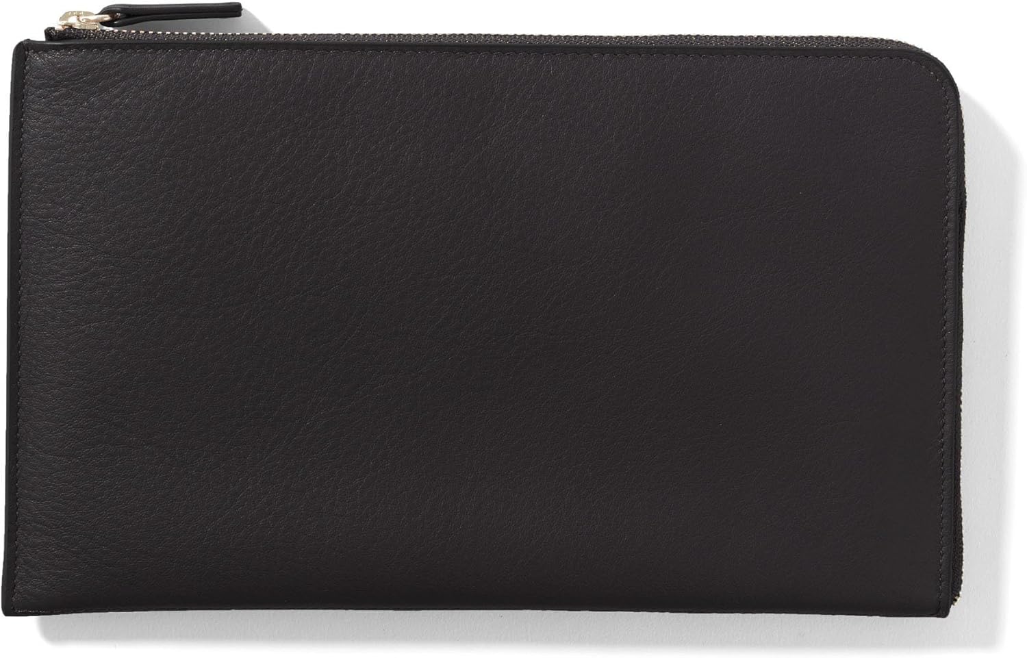 Leatherology RFID Black Onyx Slim Zip Travel Wallet - Compact and lightweight, Versatile storage, Zip closure - Roamly
