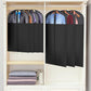 Univivi Garment Bag Suit Bag for Hanging Clothes, 40" Lightweight Full Zipper Washable Suit Cover with Large Visible Window for Suit Coat, Jacket, Sweaters (Set of 6), Black