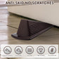 Frienda 8 Pcs Jumbo Door Stoppers Heavy Duty Door Stopper Tall up to 2inch Tall Wedge TPR Large Wedge Stackable Big Rubber Doorstop for Hotel Carpet Hardwood Concrete and Tile (Coffee)