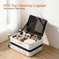 Expandable Lightweight PC Hard Shell Suitcase, 20-inch Luggage with TSA Lock, Top Opening & Cup Holder - Ideal for Business Travel Suitcase (White, Carry-on 20-Inch)