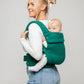 Mabē Monarch Ergonomic Baby Carrier – Premium Cotton Soft Structured Newborn to Toddler Carrier with Hip-Healthy Design, 3 Carry Positions (7-35lbs), Lightweight & Breathable, (Evergreen)