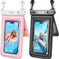 [Floatable 2 Pack Floating Waterproof Phone Pouch Case Up to 8.5", IPX8 Waterproof Phone Double Bag, Dry Bag for iPhone 16 15 14 13 Pro Max Galaxy S24+ S23, Beach Cruise Ship Essentials