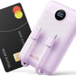 Mini Portable Charger with Built-in Cables 22.5W Fast Charging Power Bank USB-C Small Battery Pack 10000mAh Travel Essential Slim Battery for iPhone 16/15/14, Samsung 25/24, and More