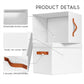 Storage Bins with Lids - Fabric Storage Baskets for Shelves, 4 Pack Foldable Decorative Boxes with Handles, Stackable Organizer Bins for Home, Nursery, Dorm, White