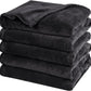 PHF Oversized King Fleece Blanket 120"x120", No Shed No Pilling Big Soft Blanket, Extra Large 10'x 10' Lightweight for Bed, Sofa Travel and Camping, Suitable for All Season, Black