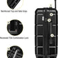 KYME Hardside Carry On Luggage 22x14x9 Airline Approved with TSA Lock Hardshell Carry On Suitcase with Spinner Wheels Travel Rolling 22 Inch Luggage with Cup Holder for Men Women Black