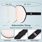 Sleep Mask, Real Natural Pure Silk Eye Masks with Adjustable Strap for Sleeping, Mulberry Silk Eye Sleep Shade Cover, Block Light Reduces Puffy Eyes Traveling Gifts