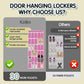 Over the Door Shoe Organizer with 30 Breathable Mesh Pockets - Large Capacity Closet Storage for Men & Women, Hanging Shoe Rack Organizer -Pink