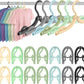 36 Pcs Travel Hangers Portable Foldable Travel Hanger Organizer, Plastic Cruise Ship Essentials Clothes Folding Hangers for Camping Flying RV Europe Vacation Essentials Suitcase, Vivid Black