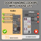 2PCS Over the Door Shoe Organizer with 30 Breathable Mesh Pockets - Large Capacity Closet Storage for Men & Women, Hanging Shoe Rack Organizer -Gray