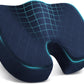 TushGuard Seat Cushion - for Office Chair, Car Seat, Airplane, Bleacher - Sciatica & Coccyx Pain Relief Desk Chair Cushion for Long Sitting Office Workers, Car Drivers(Blue,X-Large)