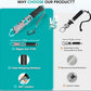 11.5" Fish Lip Gripper with Scale, Max 40lbs Scale, 360° Swivel Non-Slip Handle, Fish Grabber Control Tool for Safe, Hook Removal, Easy Catch & Release, Fishing Gifts for Men Women