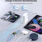 Charging Station for Multiple Devices, 45W 6 Port USB Charger Charging Block with 1 USB-C 5 USB-A Port, Power Strip Plug Charging Multi Travel Chargers for iPhone iPad, Tablets, Smartphones