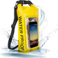 IP68 Waterproof Dry Bag, 2L - Roll Top Waterproof Pool Bag，Dry Bags for Kayaking Waterproof-w/Phone Pouch,Large Waterproof Phone Pouch,Boating & Kayak Accessories Camping (Yellow)