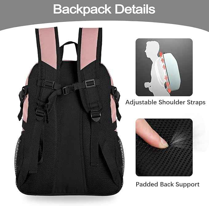 LARIPOP Basketball Bag, Sports Backpack with Ball Holder & Shoe Compartment, Water Resistant Gym Bag for Soccer Volleyball Travel