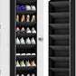 Over The Door Shoe Organizer Storage Fit 16-24 Pairs Hanging Shoe Rack Organiser for Closet Door, Deep Pocket Shoe Holder for Sneakers,Boots Storage(1 Pack Black)