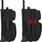 U.S. Traveler Lightweight Rolling 20" Carry On Luggage Softside Suitcase, Black, 2 Wheel Single