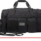 K-Cliffs Tactical Range Duffel Heavy Duty Travel Bag Quality Sport Gear Gym Tote Molle Lockable With US Patch (33" Duffel + Backpack)
