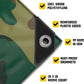 Core Tarps Extreme Heavy Duty 20 Mil Tarp Cover, Waterproof, UV Resistant, Rip and Tear Proof, Poly Tarpaulin with Reinforced Edges for Roof, Camping, Patio, Pool, Boat (Camouflage/Green 40′ X 80′)