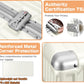 AnyZip Luggage Aluminium Frame Suitcase PC ABS Hard Shell TSA Lock No Zipper 24In White
