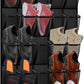 35 Pocket Over the Door Shoe Organizer,Reusable Breathable Large Mesh Bag Men's & Women's Sneaker Organizer,Shoe Organizer for Kids,Hanging Shoe Storage Hanging Bag (Black)