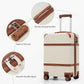 Coolife Luggage Set Suitcase Carry On Luggage PC Hardshell Luggage TSA Lock Spinner Wheels Telescopic Handle