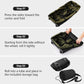 110L/140L Expandable Soft-Sided Foldable Duffle Bag with 2 Rubber Wheels,Packable 32” Rolling Carry-On with Multi-Pockets & Compartments,Army Green - Roamly