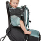 Thule Sapling Child Carrier Backpack - Machine Washable Seat - Self-Standing Frame - Adjustable padded straps for parents - Ergonomic seat with under-leg support for child - UPF 50 Sunshade