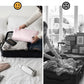 Travel Laundry Bag, Pump Free Vacuum Storage Bag Reusable Compression Dirty Clothes Travel Bag Waterproof Wet Dry Bags Large Capacity Space Saver Bags Camp Clothes Organizer (1 Pcs)(Pink, M)