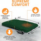 ACELETIQS Heated Stadium Seats for Bleachers with Back Support – USB Battery Included - Upgraded 3 Levels of Heat - Foldable Chair - 4 Pockets, Cup Holder - for Camping, Games & Sports (Hunter Green)