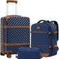 Coolife Luggage Set Suitcase Carry On Luggage PC Hardshell Luggage TSA Lock Spinner Wheels Telescopic Handle