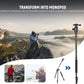 NEEWER 77” Camera Tripod Monopod with Phone Holder, Portable Travel Tripod with Remote, 360° Ball Head, 2 Axis Center Column, Arca QR Plate and Bag, Aluminum DSLR Tripod 34lb Max Load, TP77