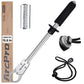 Fish Gripper with Scale, 15.8" Corrosion-Resistant Stainless Steel Fish Lip Gripper, 4.2mm Wide Opening, 40LB Load Capacity & Non-Slip 360° EVA Swivel Handle, Fish Grabber Tool for Saltwater