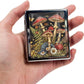 8‑Compartment Metal Pill Box Organizer – Portable Medicine Case 3″×2.6″ | Food‑Grade Dividers | Secure Snap Button Lid | Travel & Gift for Seniors (Enchanted Mushroom Grove)