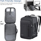 Carry On Backpack, 50L Travel Backpack, Luggage Backpack TSA Flight Approved Laptop Backpack for Men & Women, Large Expandable 40L Daypack Lightweight Business Weekender Bag, Black