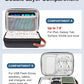 Luxtude Electronics Organizer Travel Case, Tech Organizers Travel Case, Hard Cases for Electronics, Hard Charger Bag, Portable Cable Bag, Travel Essentials for Charger/Mouse/Cash/Card