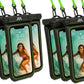 【2025 Upgraded】 8 Pack Black - IP68 Waterproof Phone Pouch Floating Design No Sink Waterproof Phone Case - Beach Pool Travel Essentials - Works w/All Phones - Detachable Lanyard - Black/Hi-Vis Green